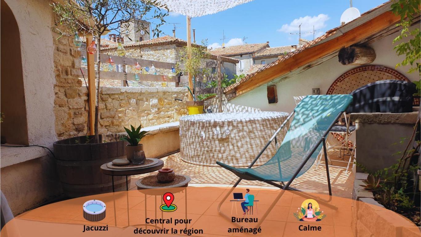 Maison Avec Jacuzzi Et Terrasse Sur Les Toits Brignon المظهر الخارجي الصورة